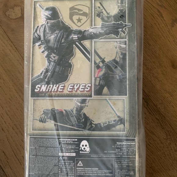 New Never Open G.I. Joe FigZero Snake Eyes 1/6 Scale Collectible Figure - Picture 3 of 9